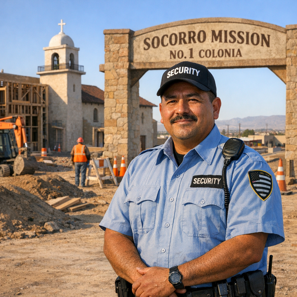 Unarmed Security Guard Services in Socorro Mission Number 1 Colonia, TX